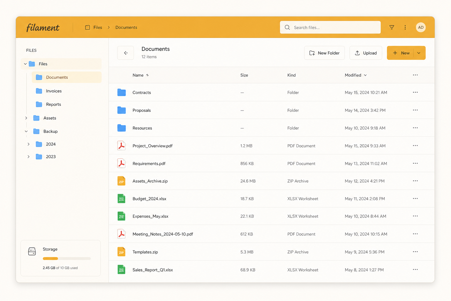 List view